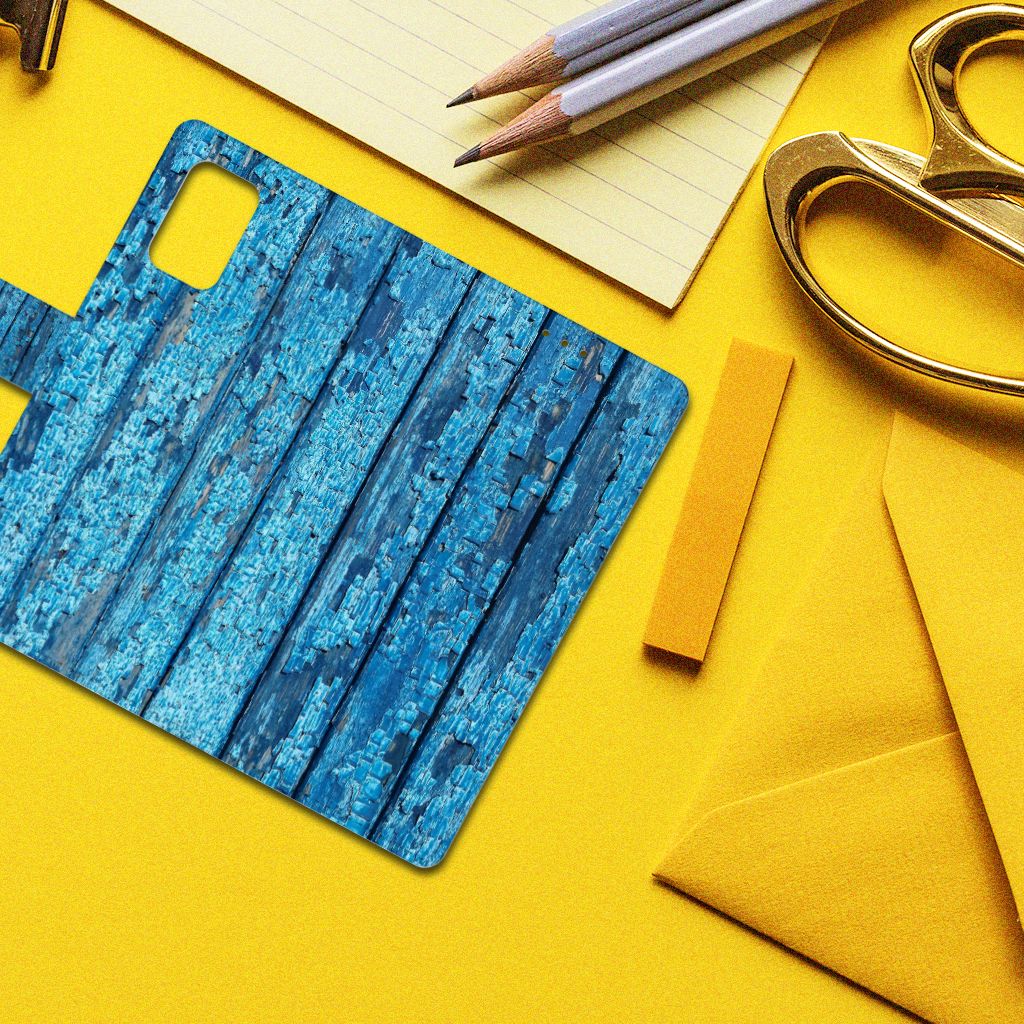 Samsung Galaxy A02s | M02s Book Style Case Wood Blue