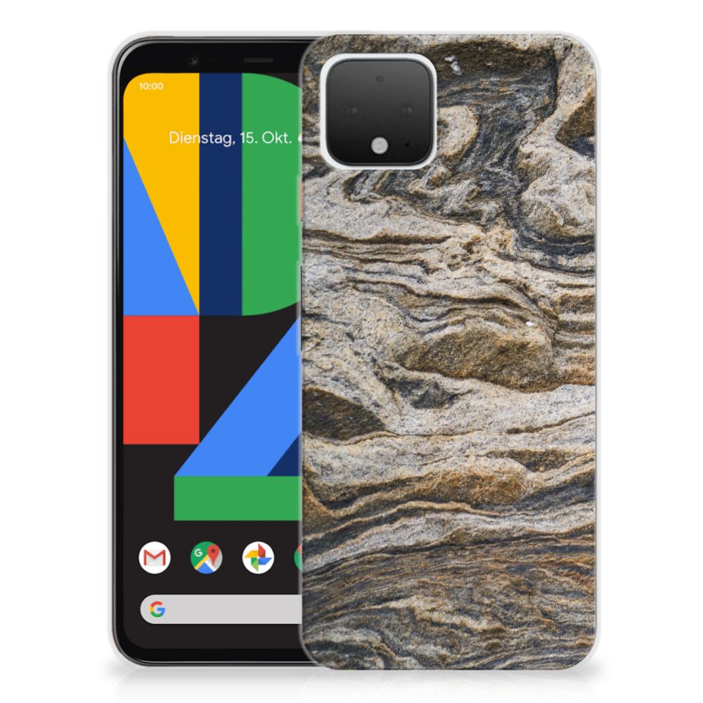 Google Pixel 4 TPU Siliconen Hoesje Steen