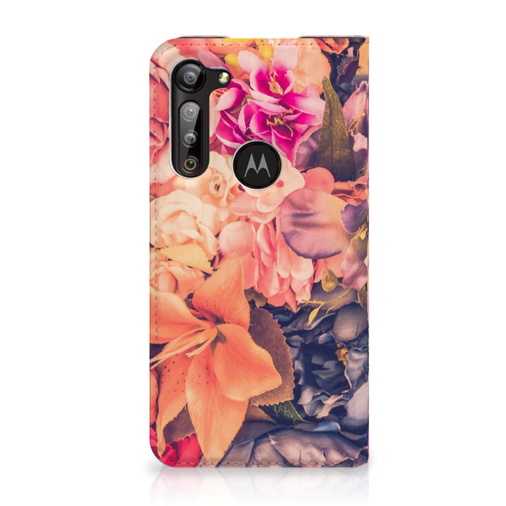 Motorola Moto G8 Power Smart Cover Bosje Bloemen - B2C Telecom