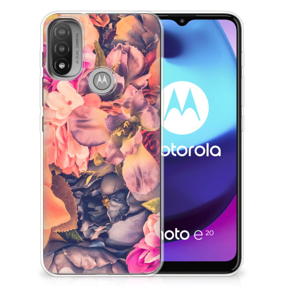 Motorola Moto E20 | E40 TPU Case Bosje Bloemen