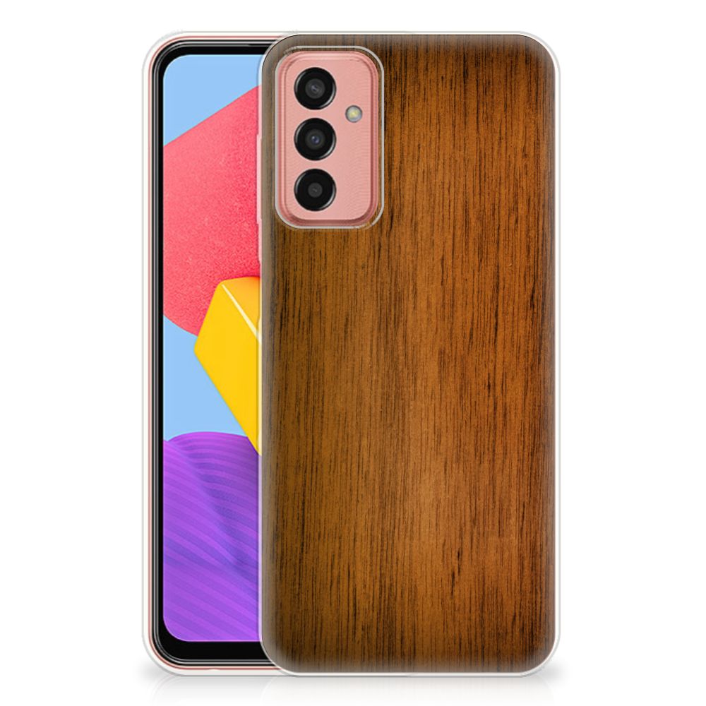 Samsung Galaxy M13 | M23 Bumper Hoesje Donker Hout