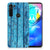 Motorola Moto G8 Power Bumper Hoesje Wood Blue