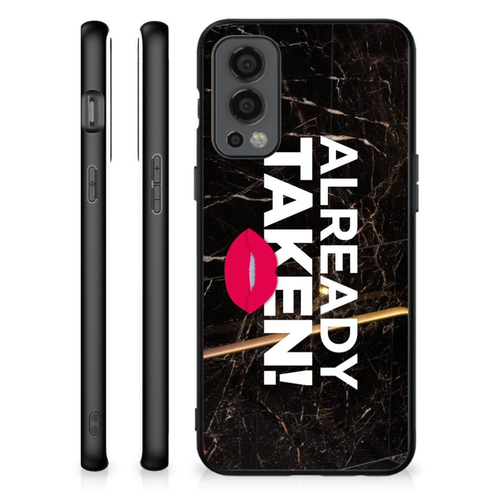 OnePlus Nord 2 Telefoon Hoesje met tekst Already Taken Black