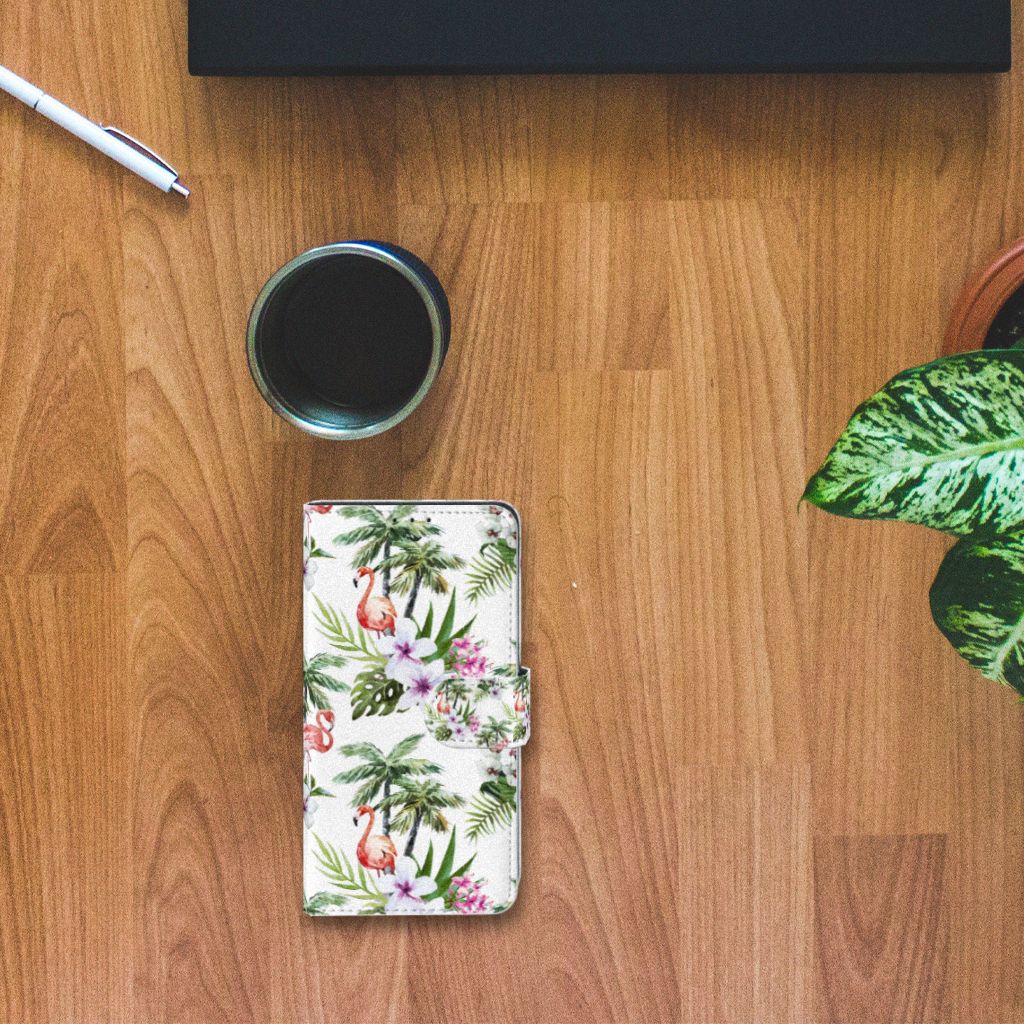 Xiaomi Mi Mix 2s Telefoonhoesje met Pasjes Flamingo Palms