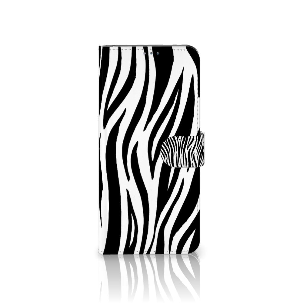 Motorola Moto G 5G Plus Telefoonhoesje met Pasjes Zebra