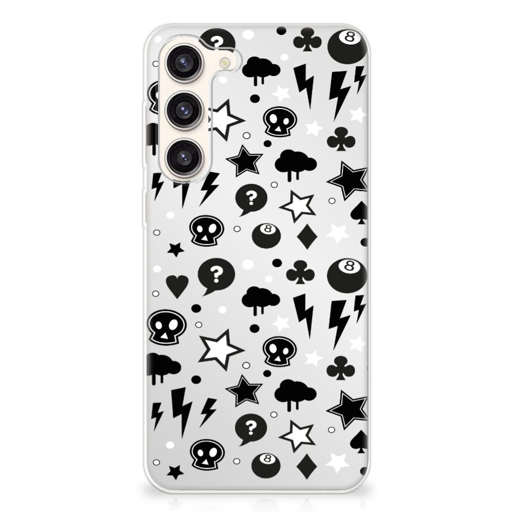 Silicone Back Case Samsung Galaxy S23 Plus Silver Punk B2C Telecom