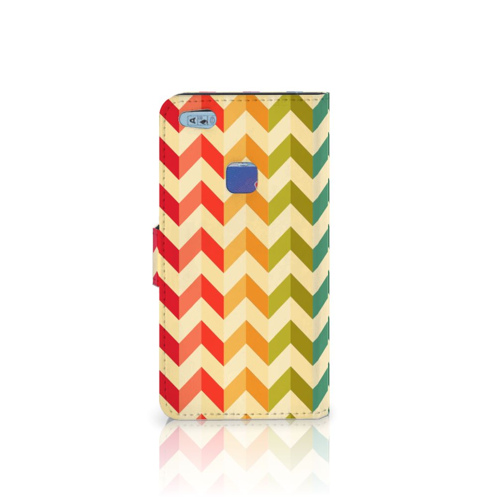 Huawei P10 Lite Telefoon Hoesje Zigzag Multi Color