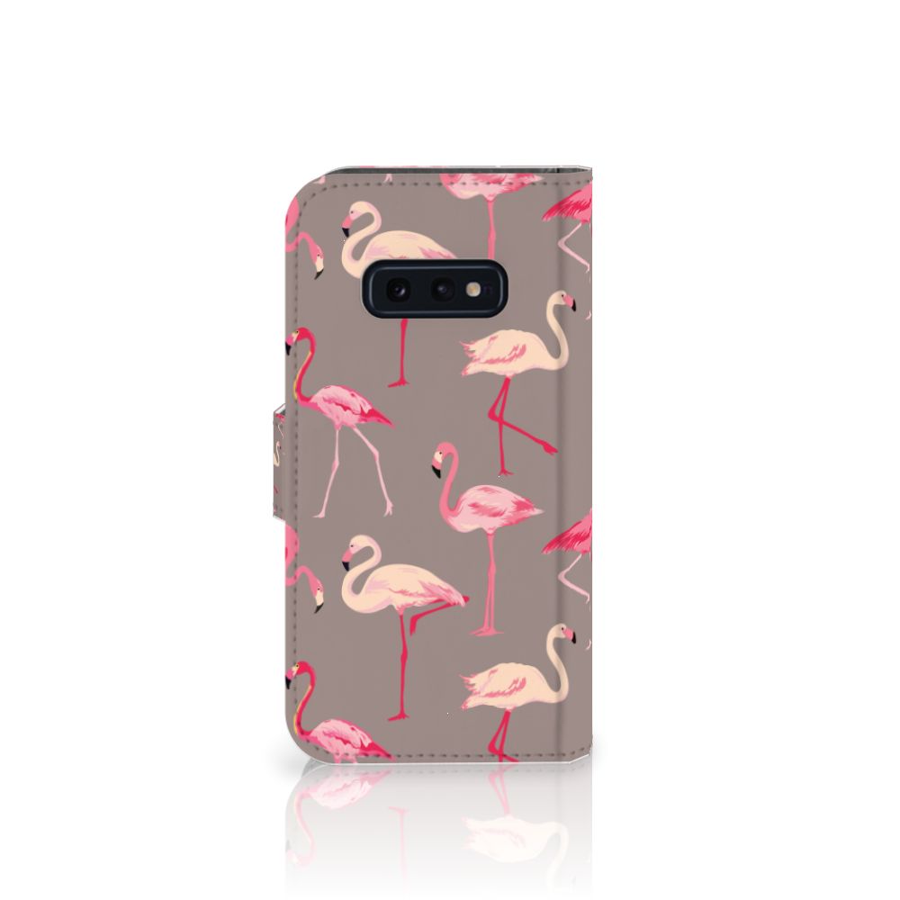 Samsung Galaxy S10e Telefoonhoesje met Pasjes Flamingo