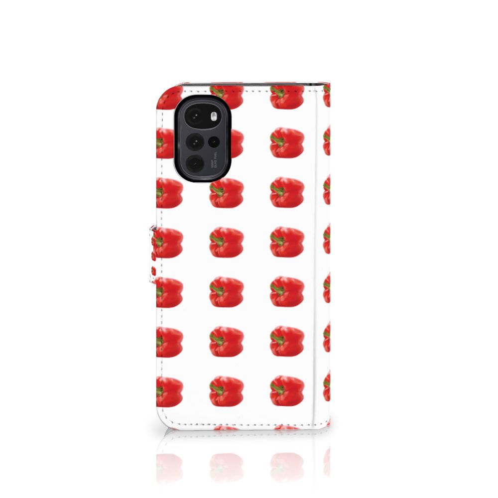 Motorola Moto G22 Book Cover Paprika Red