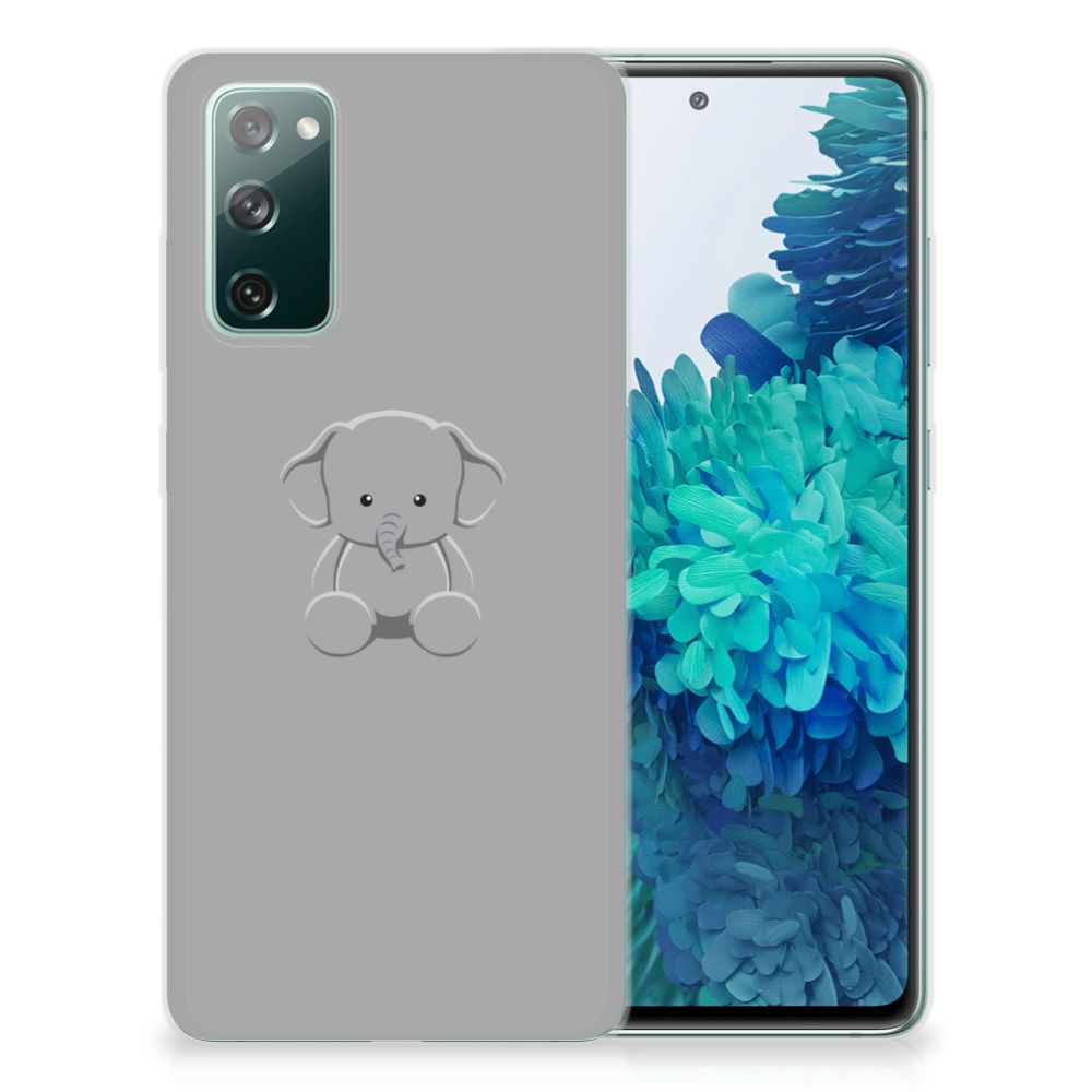 Samsung Galaxy S20 FE Telefoonhoesje met Naam Grijs Baby Olifant B2C Telecom