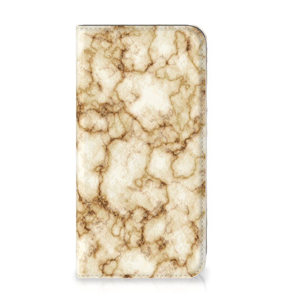 Apple iPhone 11 Pro Max Standcase Marmer Goud