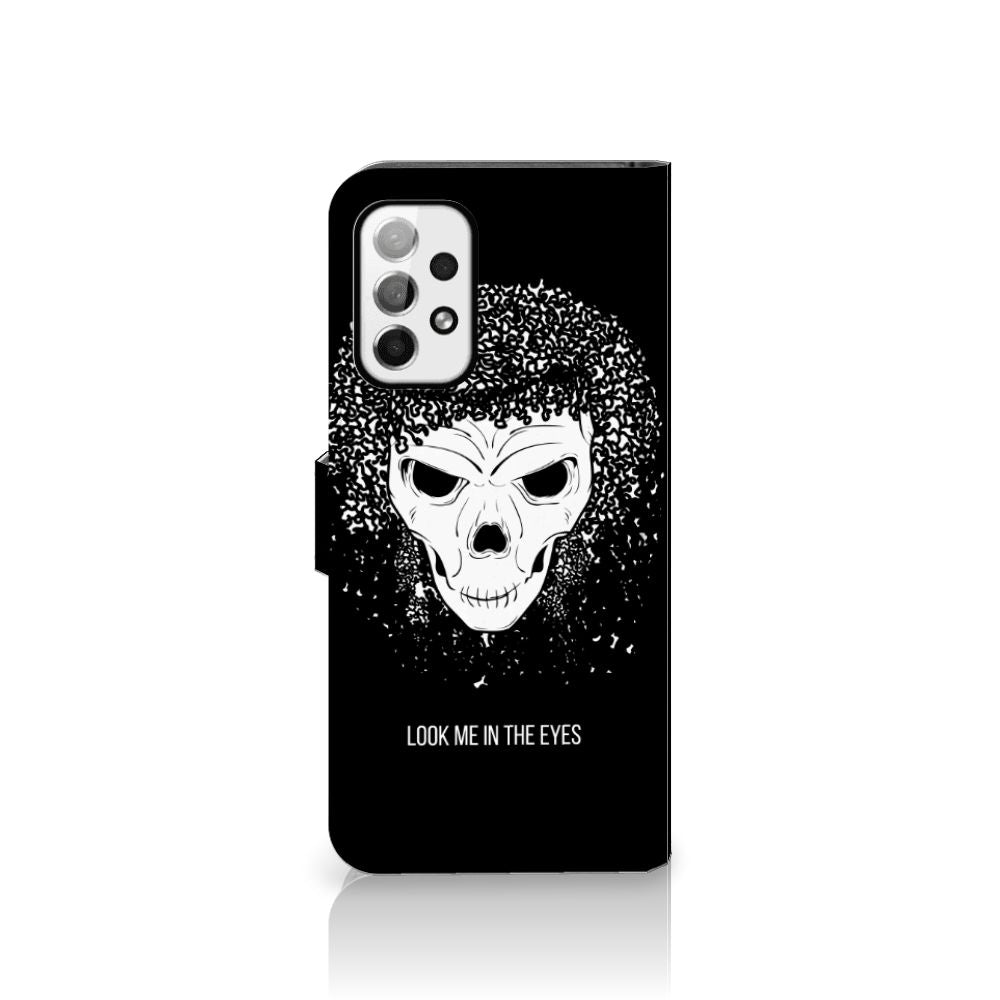 Telefoonhoesje met Naam Samsung Galaxy A73 5G Skull Hair