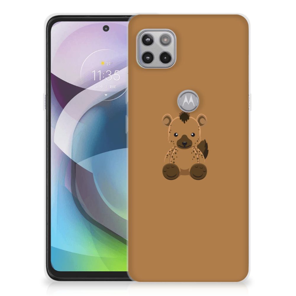 Motorola Moto G 5G Telefoonhoesje met Naam Baby Hyena