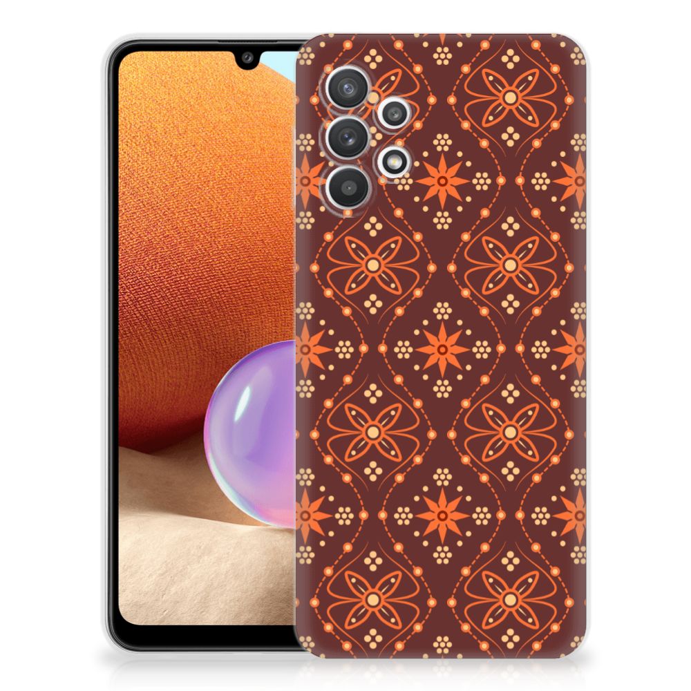 Samsung Galaxy A32 4G | A32 5G Enterprise Editie TPU bumper Batik Brown