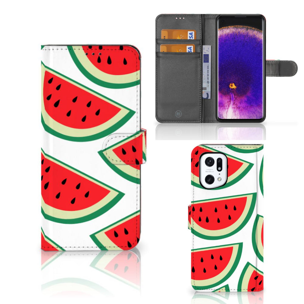 OPPO Find X5 Pro Book Cover Watermelons