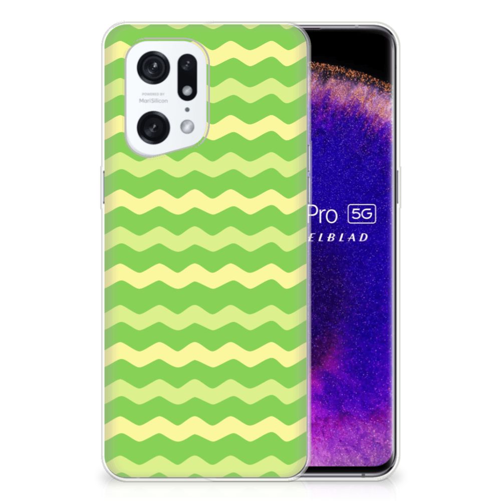OPPO Find X5 Pro TPU bumper Waves Green B2C Telecom