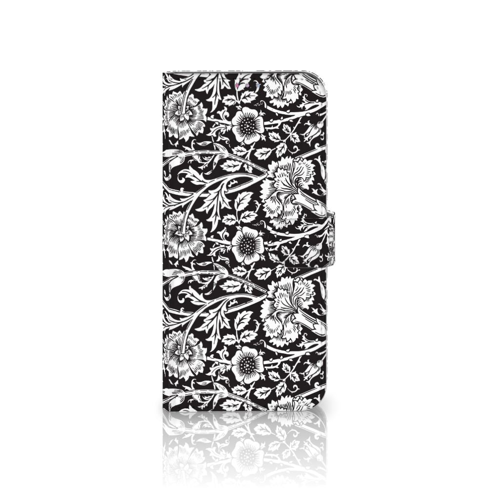 Motorola Moto G60s Hoesje Black Flowers
