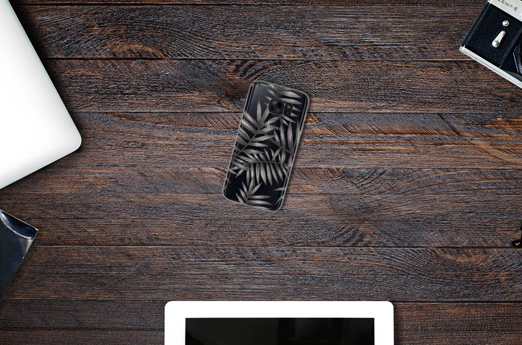 Samsung Galaxy S7 TPU Case Leaves Grey
