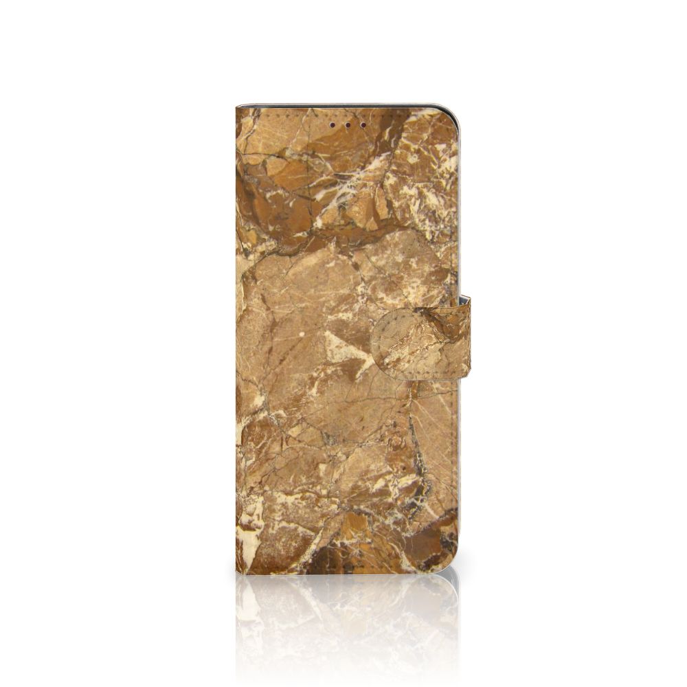 OnePlus Nord 2 5G Bookcase Marmer Creme - luxe hoesje met marmer design en sterke bescherming voor je telefoon.