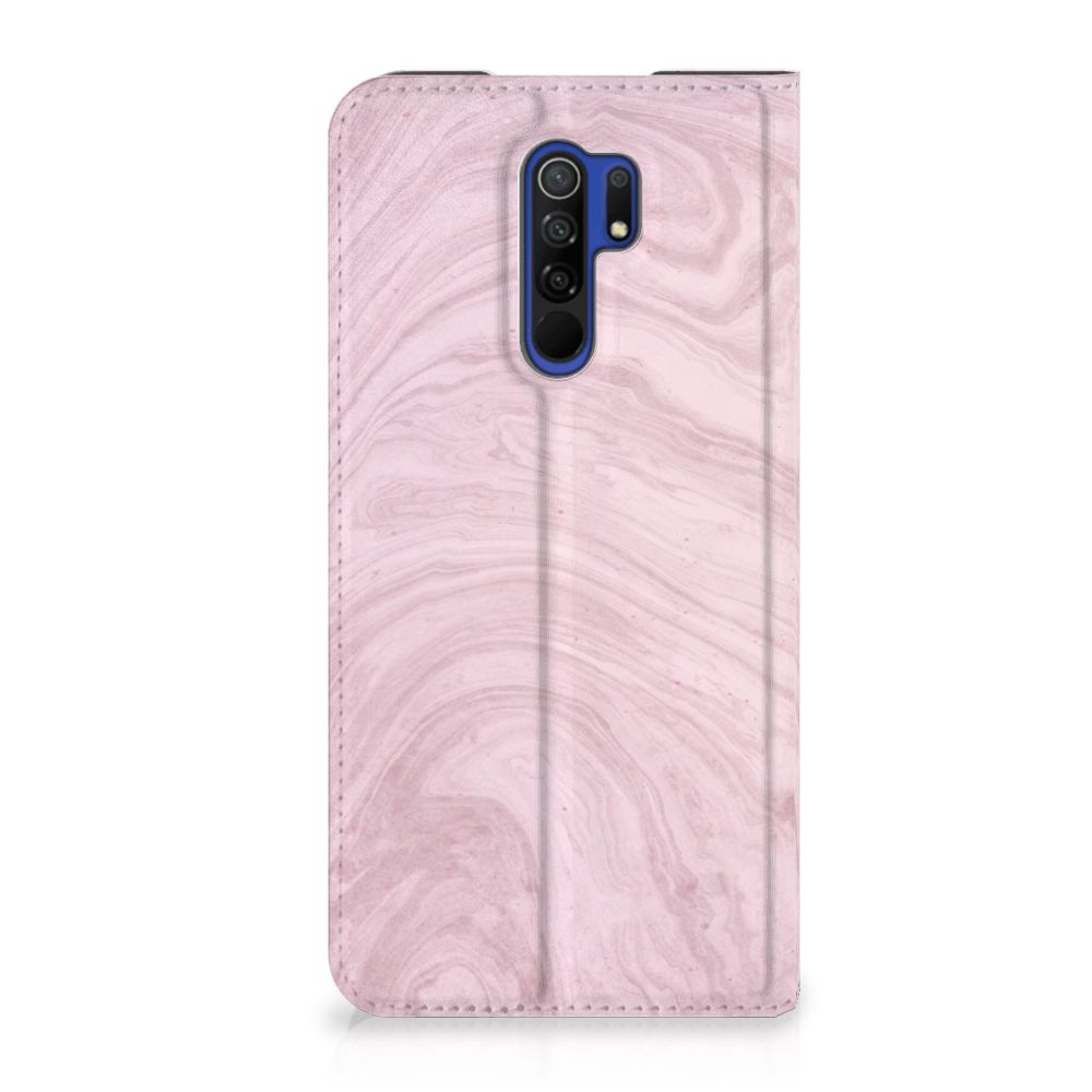 Xiaomi Redmi 9 Standcase Marble Pink - Origineel Cadeau Vriendin - B2C Telecom