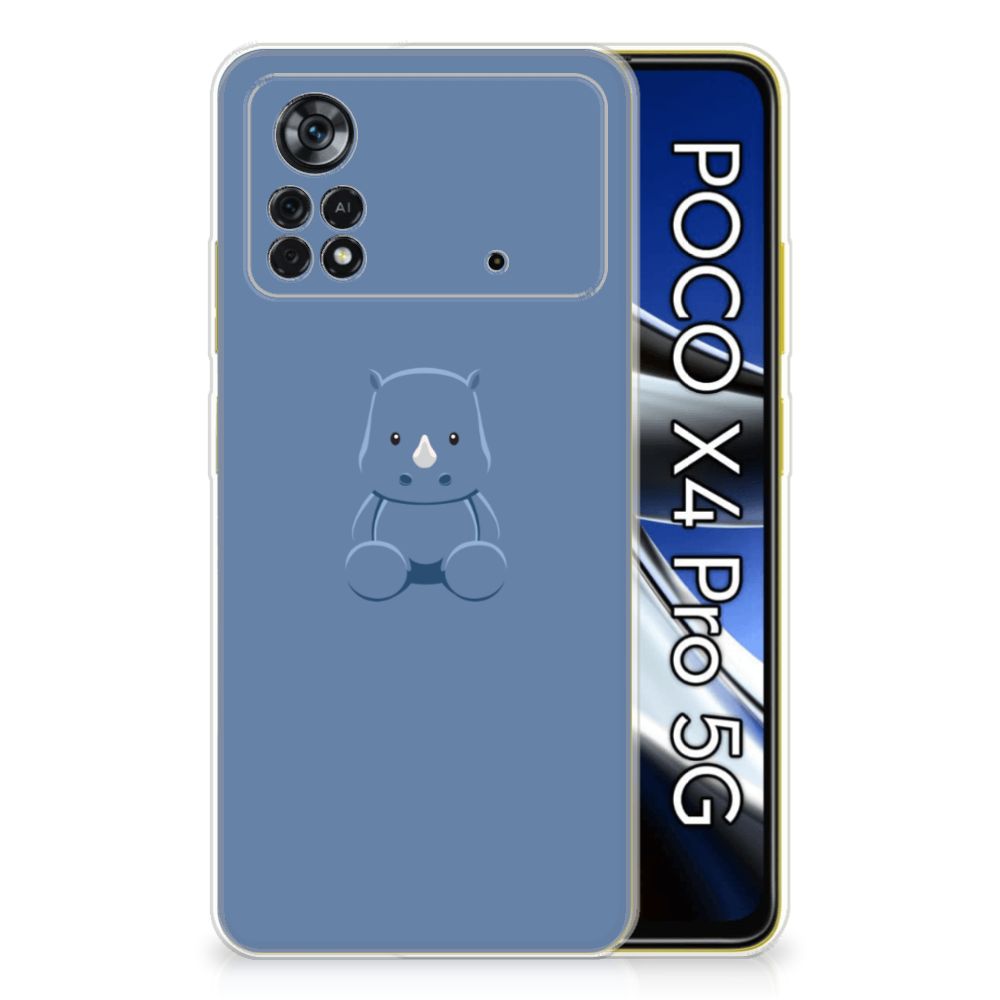 Xiaomi Poco X4 Pro 5G Telefoonhoesje met Naam Baby Rhino B2C Telecom