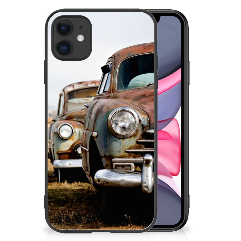 iPhone 11 Silicone Back Case Vintage Auto