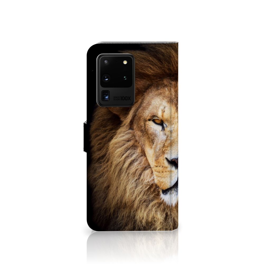 Samsung Galaxy S20 Ultra Telefoonhoesje met Pasjes Leeuw