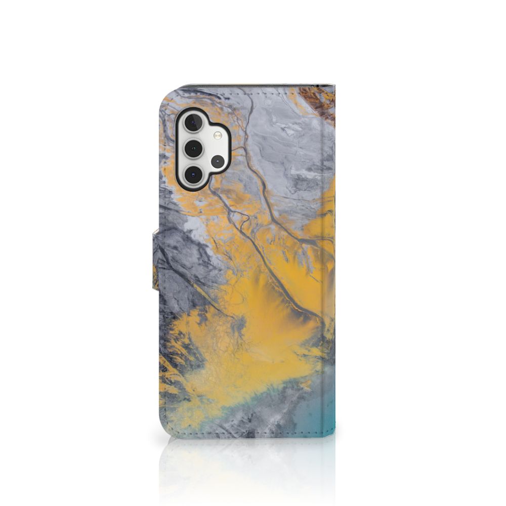 Samsung Galaxy A32 5G Bookcase Marble Blue Gold