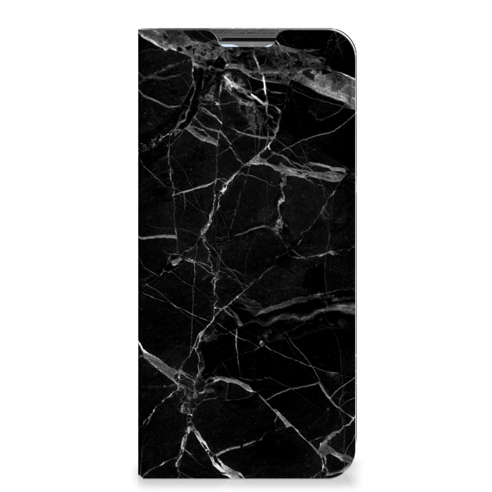 OPPO A54s | A16 | A16s Standcase Marmer Zwart - Origineel Cadeau Vader