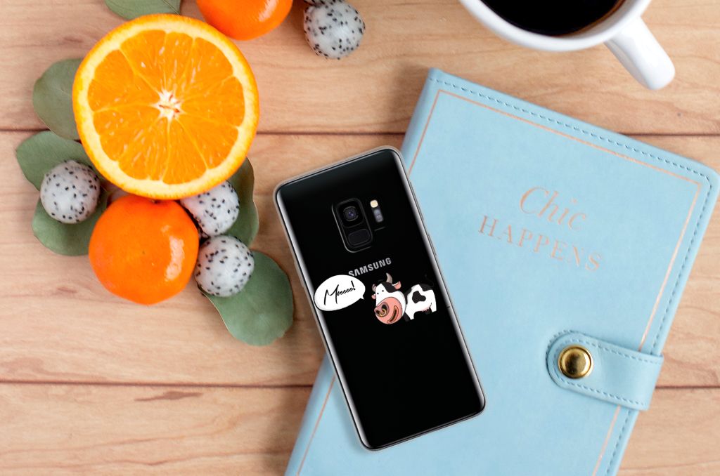 Samsung Galaxy S9 Telefoonhoesje met Naam Cow
