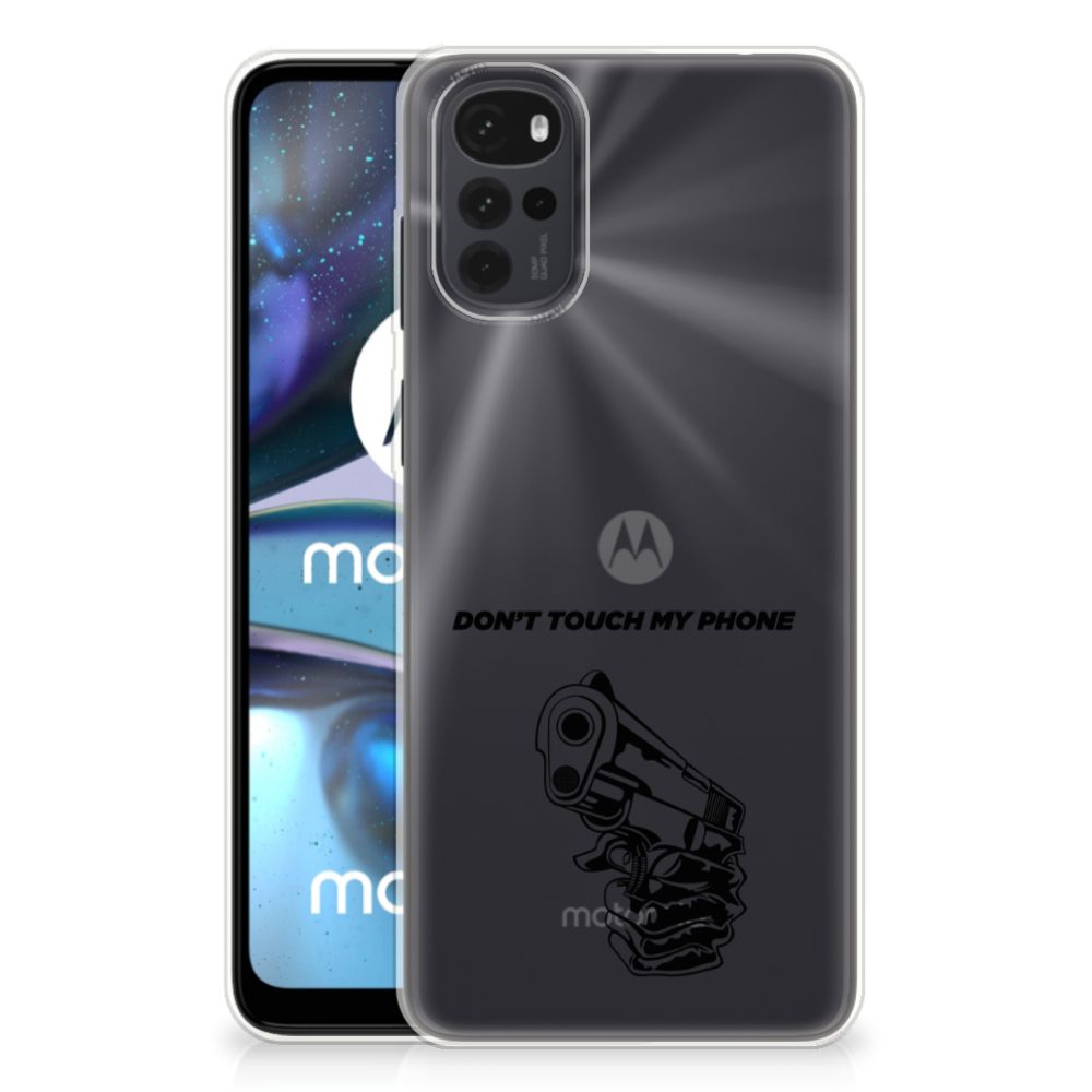 Motorola Moto G22 Silicone-hoesje Gun Don't Touch My Phone B2C Telecom