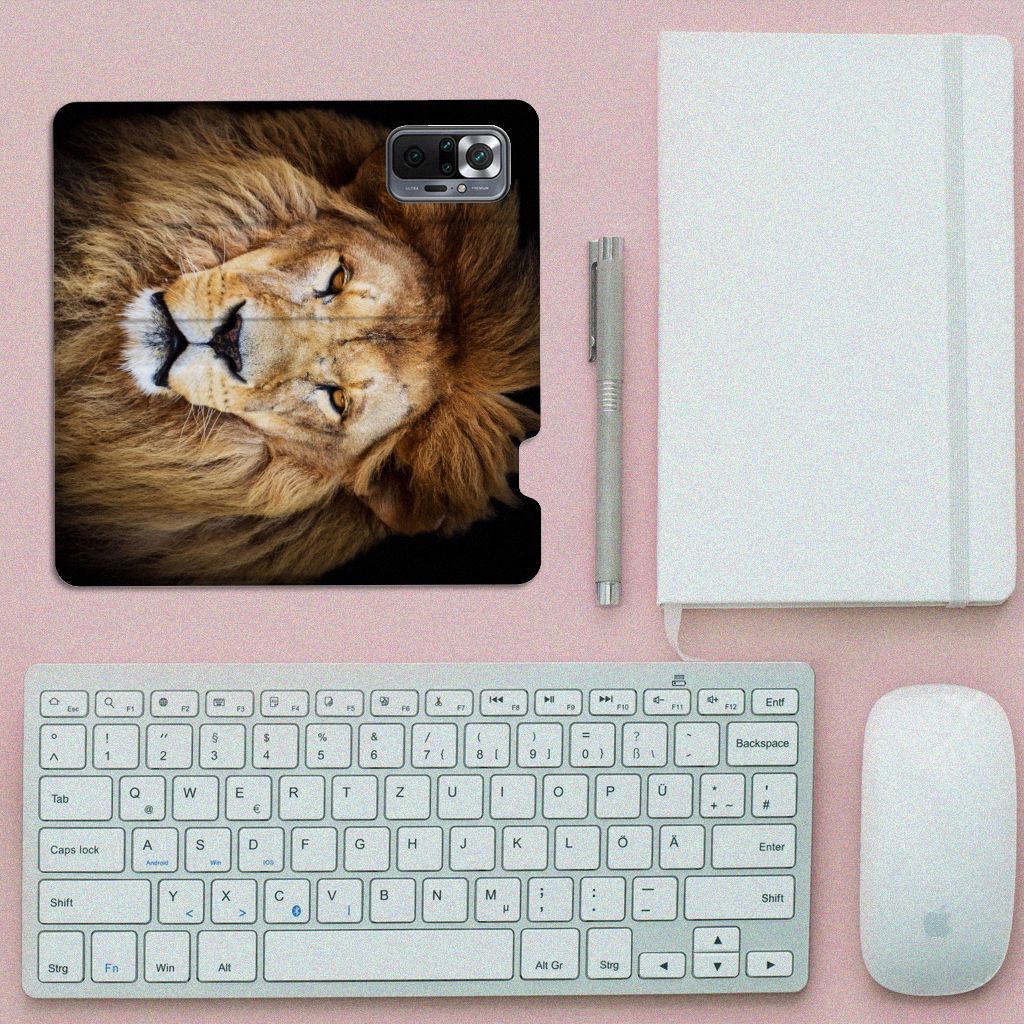 Xiaomi Redmi Note 10 Pro Hoesje maken Leeuw - B2C Telecom