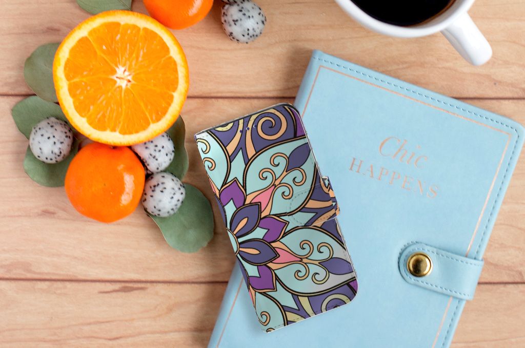 Samsung Galaxy S10e Hoesje Purple Flower