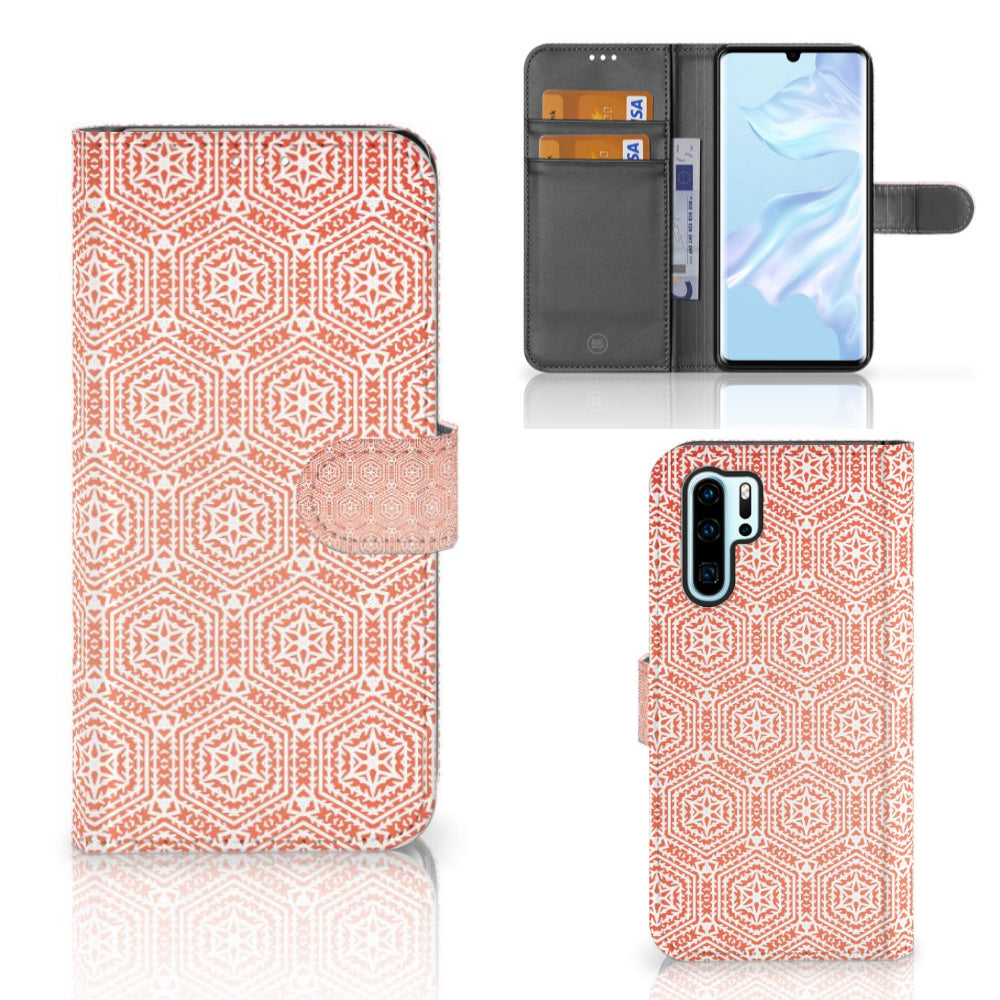 Huawei P30 Pro Telefoon Hoesje Pattern Orange