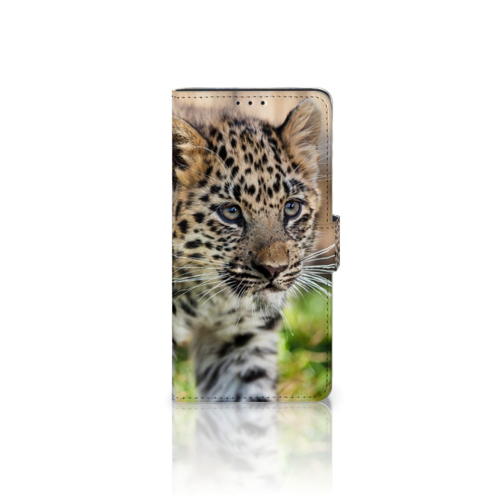 Samsung Xcover Pro Telefoonhoesje met Pasjes Baby Luipaard