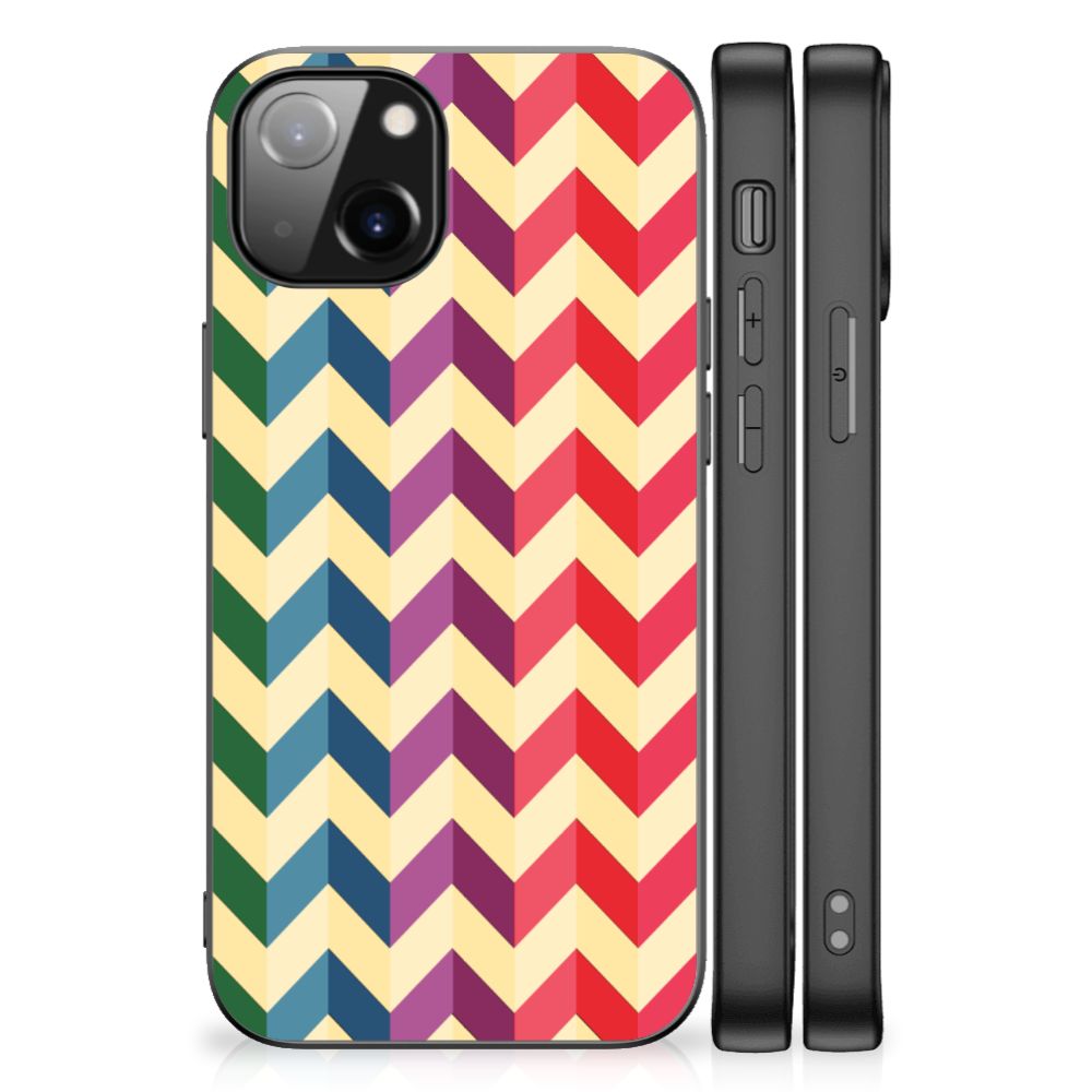 Apple iPhone 13 Back Case Zigzag Multi Color B2C Telecom