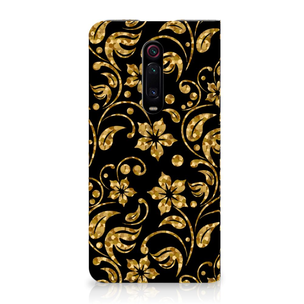 Xiaomi Redmi K20 Pro Smart Cover Gouden Bloemen - B2C Telecom