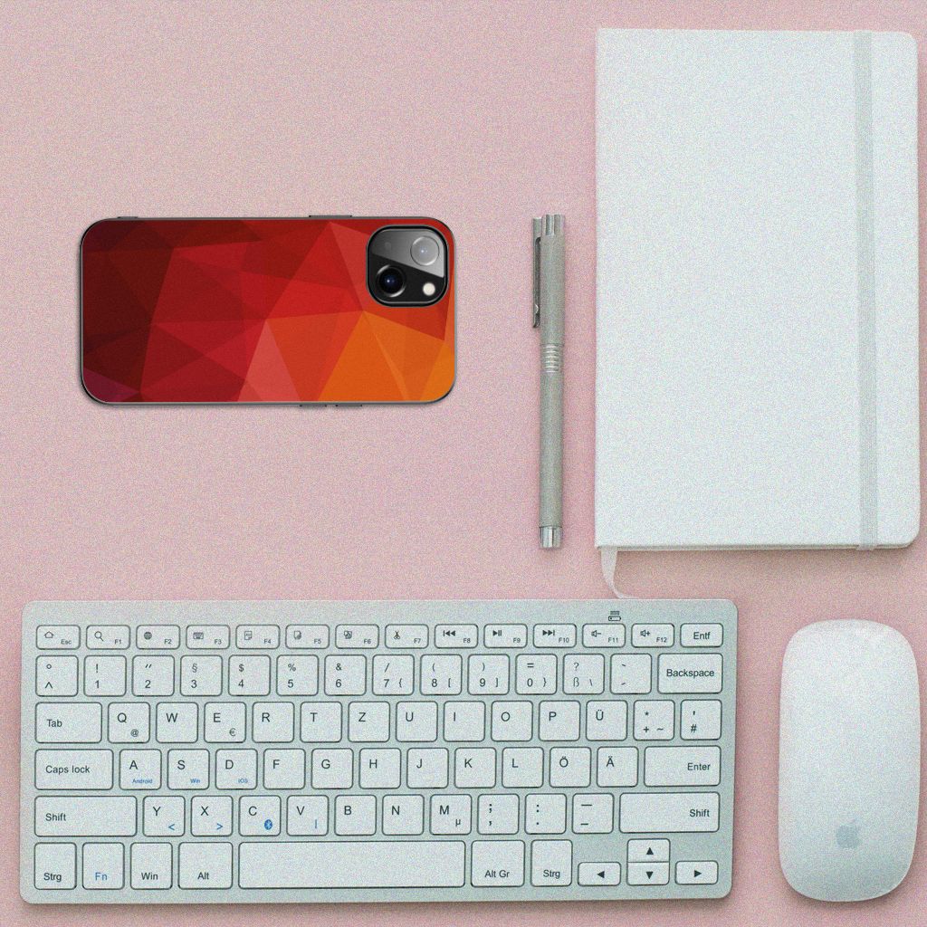 Backcover voor Apple iPhone 13 Polygon Red B2C Telecom