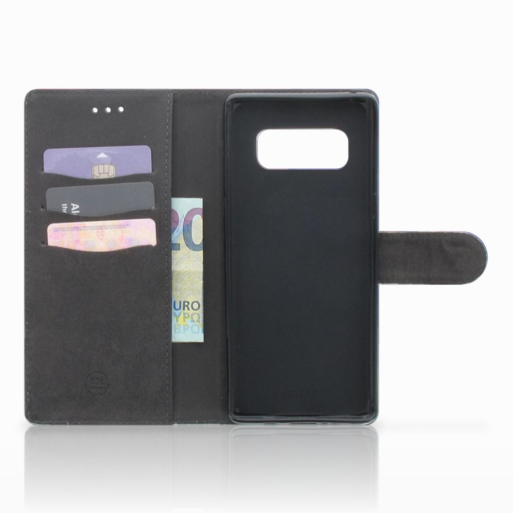 Samsung Galaxy Note 8 Book Case Polygon Dark