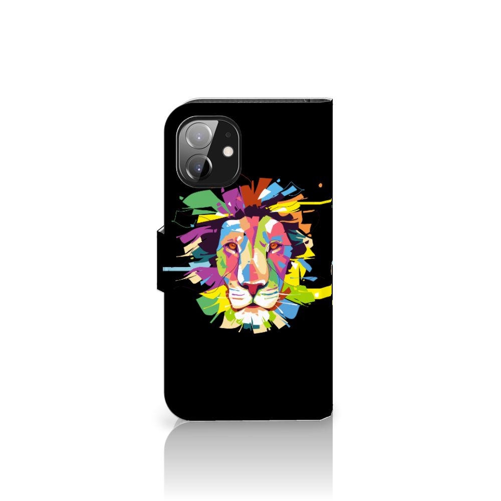 Apple iPhone 12 Mini Leuk Hoesje Lion Color