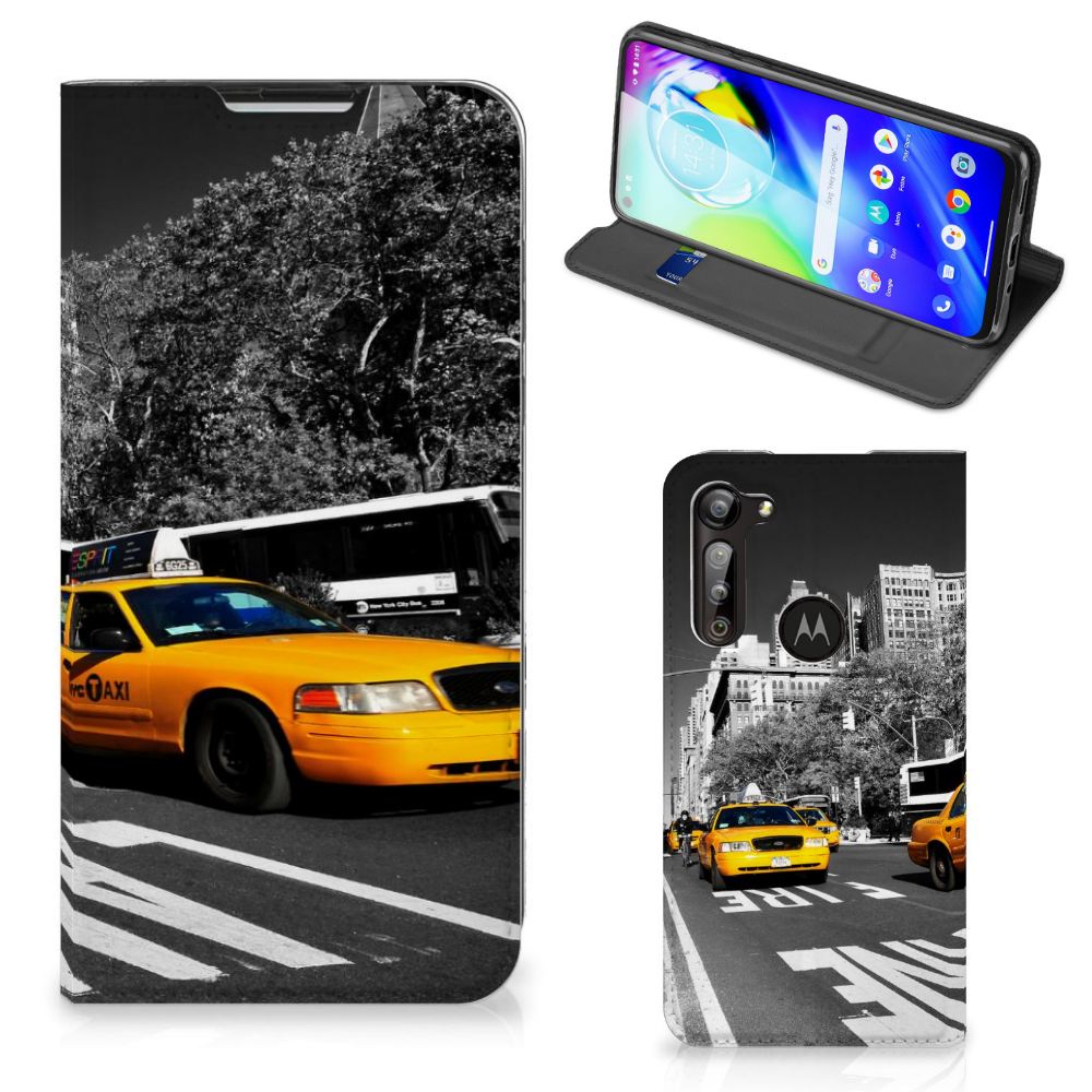 Motorola Moto G8 Power Book Cover New York Taxi - B2C Telecom