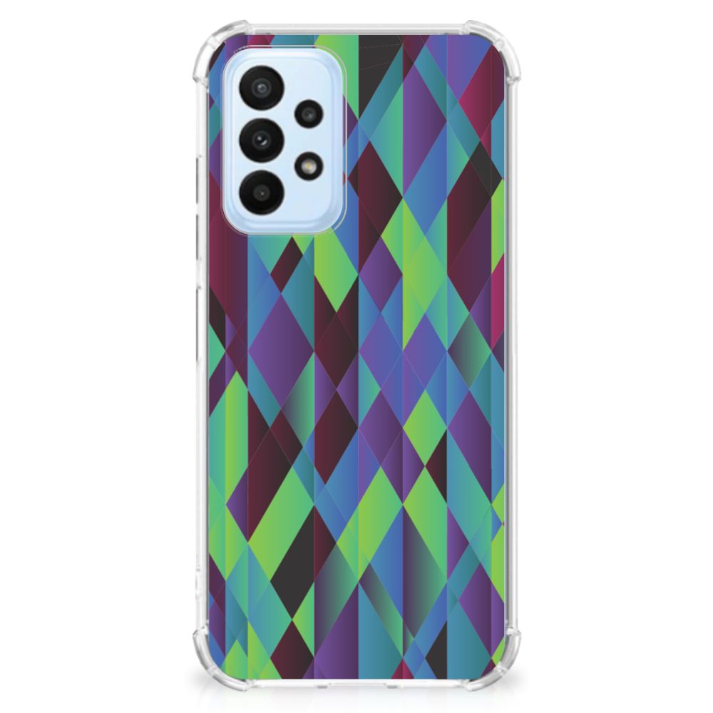 Samsung Galaxy A23 Shockproof Case Abstract Green Blue - B2C Telecom