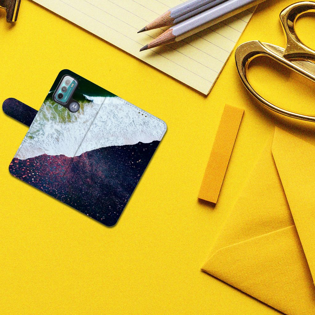 Motorola Moto G60 Book Case Sea in Space
