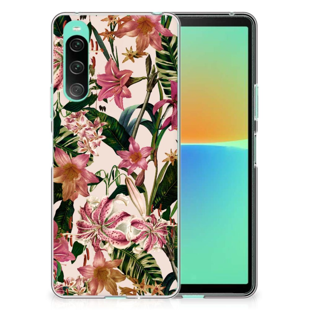 Sony Xperia 10 V TPU Case Flowers