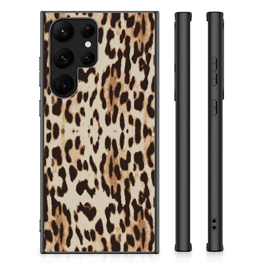 Samsung Galaxy S23 Ultra Dierenprint Telefoonhoesje Leopard