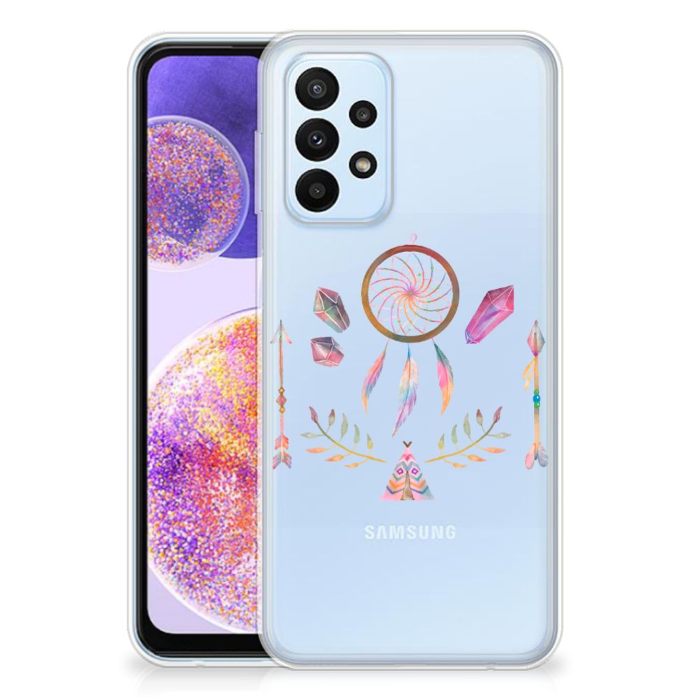 Samsung Galaxy A23 Telefoonhoesje met Naam Boho Dreamcatcher B2C Telecom