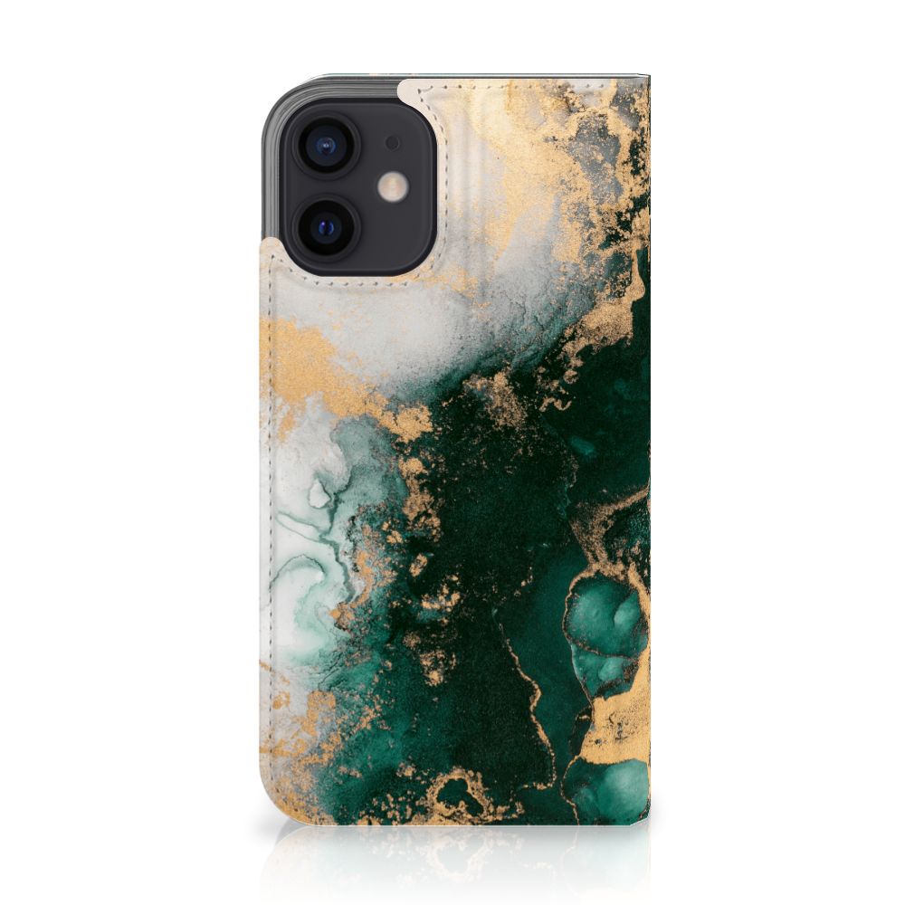 Standcase voor iPhone 12 Mini Marmer Groen - B2C Telecom