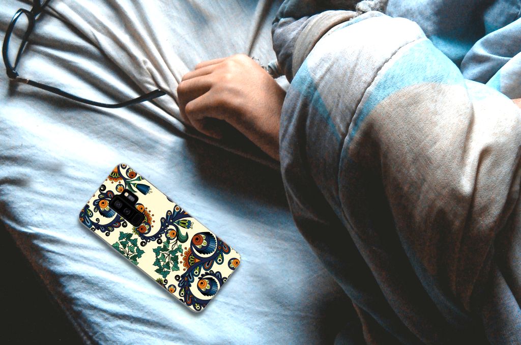 Siliconen Hoesje Samsung Galaxy S9 Plus Barok Flower