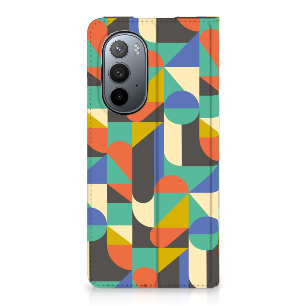 Motorola Edge 30 Pro Hoesje met Magneet Funky Retro - B2C Telecom