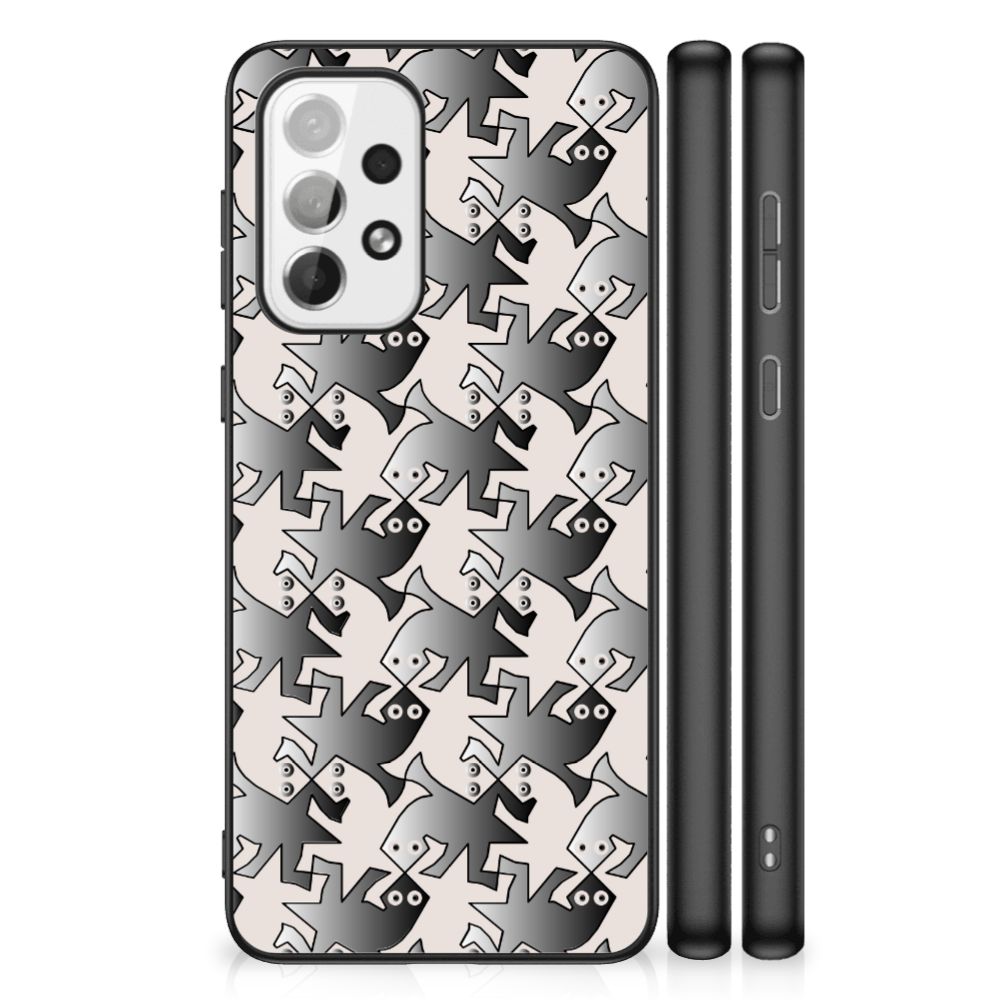 Samsung Galaxy A73 Dierenprint Telefoonhoesje Salamander Grey B2C Telecom